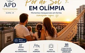 Ap de Temporada Olímpia, Vista Pôr do Sol,Piscina, 5 min até Thermas dos laranjais